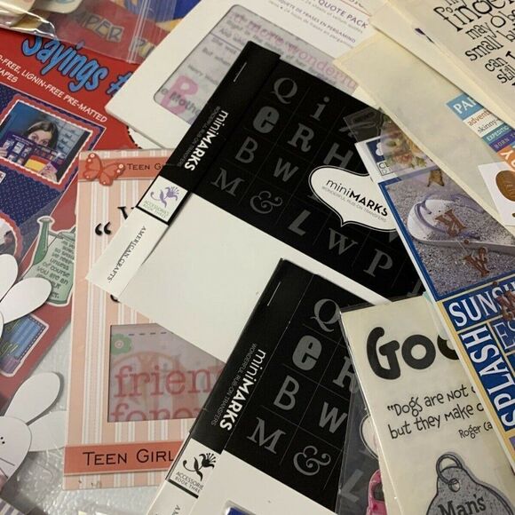 Huge Mixed Lot Of Scrapbooking Stickers & Misc - Picture 8 of 14